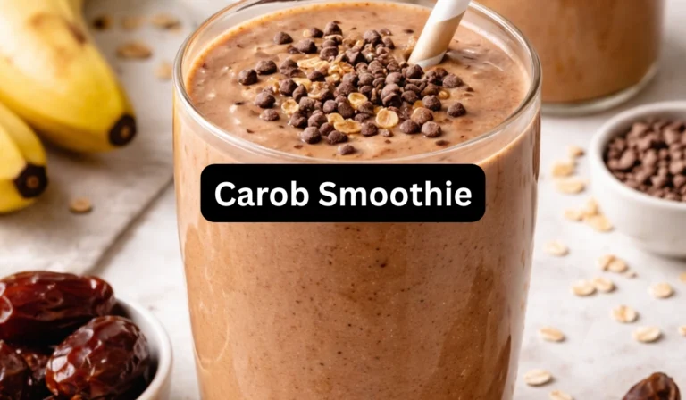 Creamy Carob Smoothie