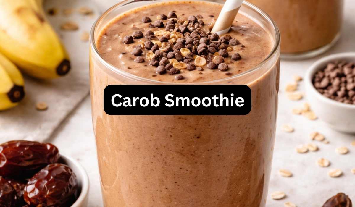 Creamy Carob Smoothie